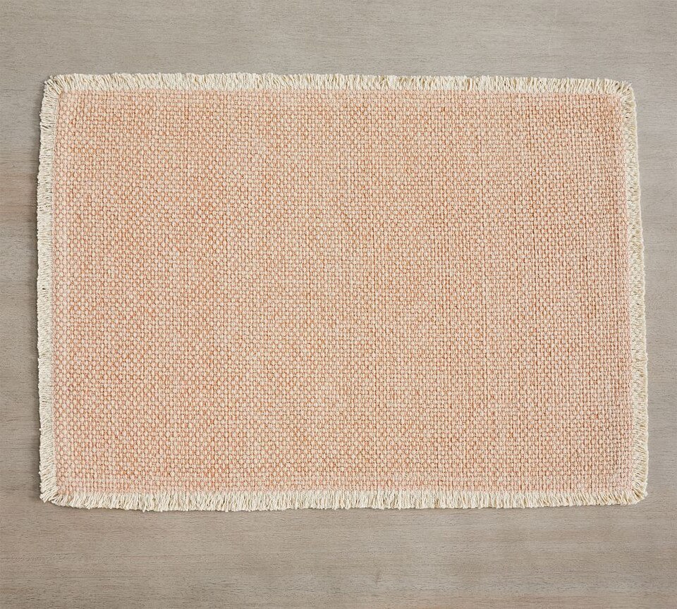 Mason Handwoven Cotton Fringe Placemats Pottery Barn Australia